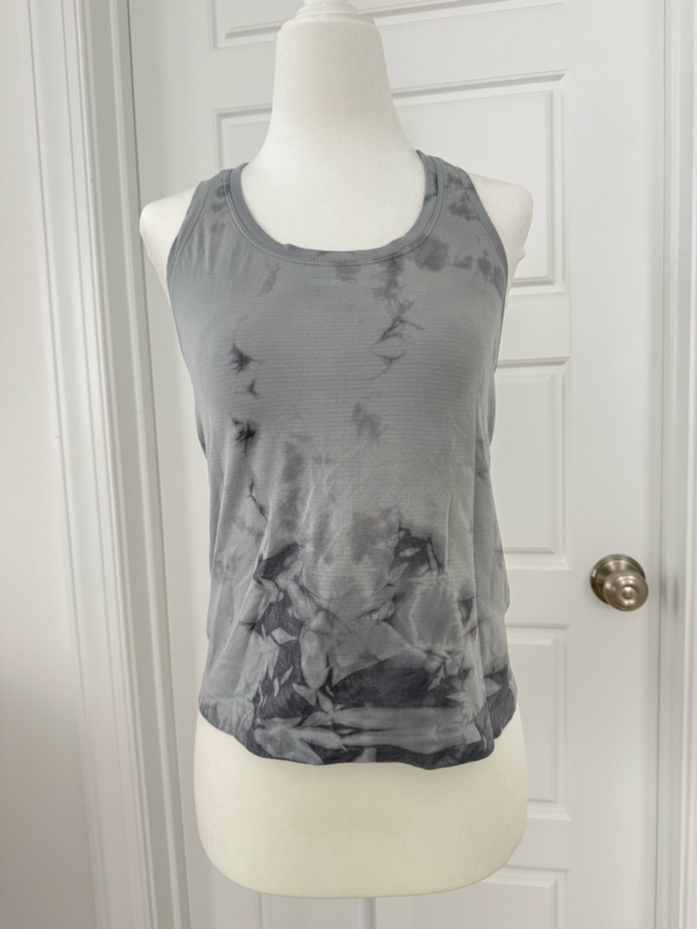 lululemon athletica Gray Tie-Dye Racerback Tank